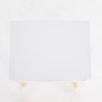 Bedside Table 2 Drawer Wood Leg Storage Cabinet Nightstand SUZY WHITE