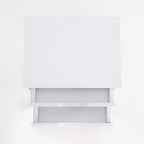 Bedside Table 2 Drawer Wood Leg Storage Cabinet Nightstand SUZY WHITE