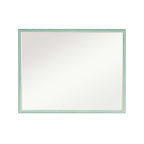 Wall Mirror Rectangular Frame Bathroom 70x90cm Turquoise