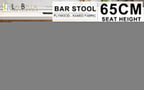 KANSO Wooden Bar Stools - 4 Set