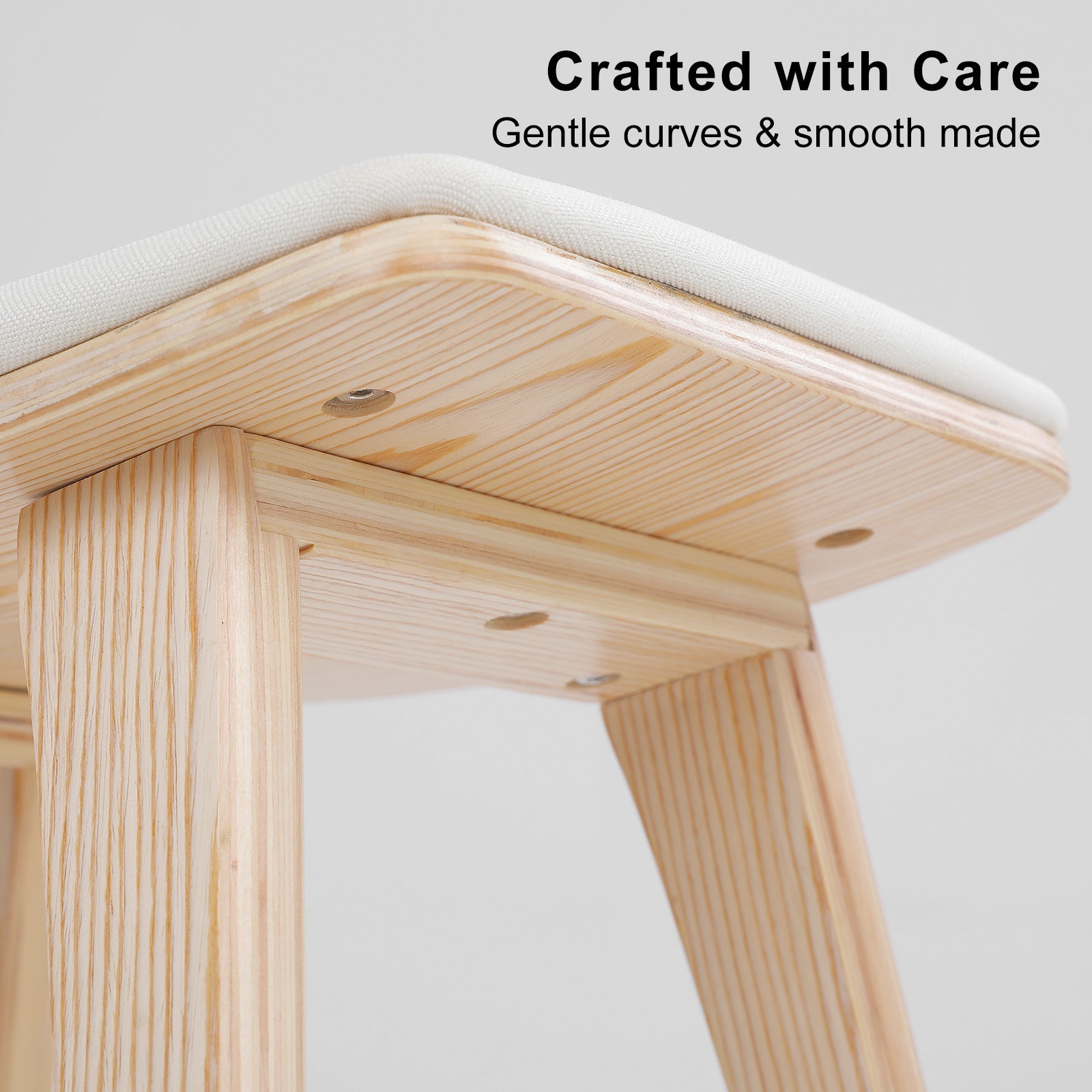 KANSO Wooden Bar Stools - 4 Set