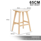 KANSO Wooden Bar Stools - 4 Set