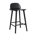 ELISE Black Ash Wood Bar Stool 65cm