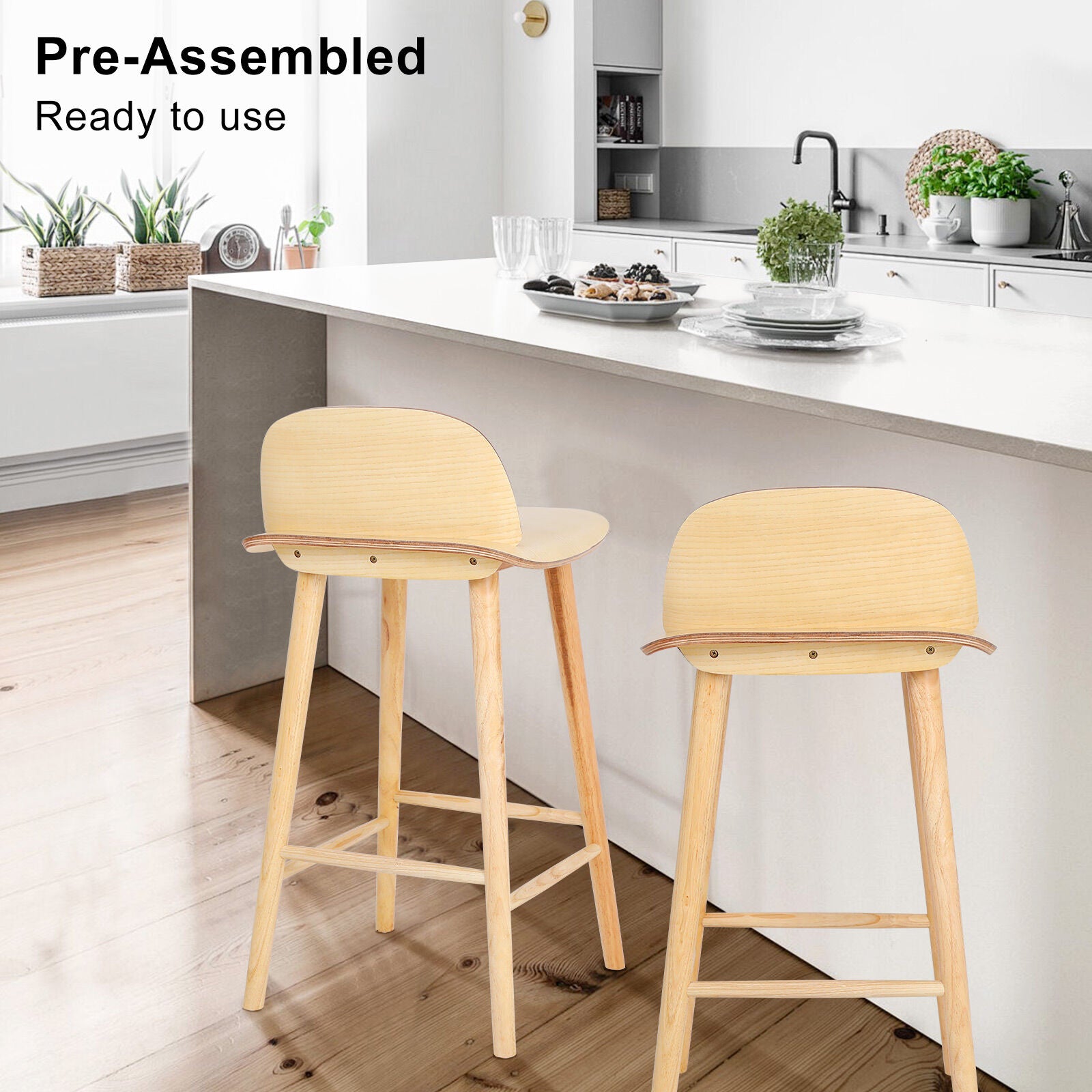 ELISE & SOPHIA Premium Bar Stool Set