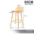 ELISE & SOPHIA Premium Bar Stool Set