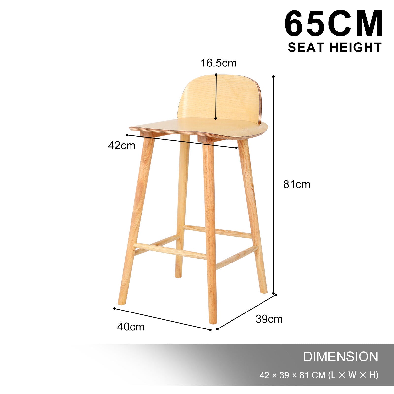 ELISE & SOPHIA Premium Bar Stool Set