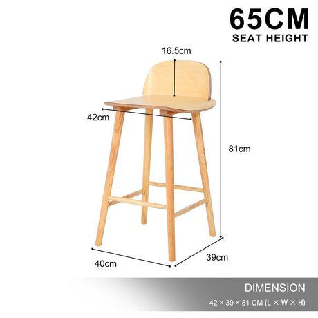 ELISE & SOPHIA Premium Bar Stool Set