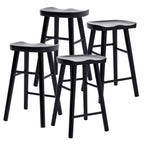 La Bella FRIDA Wooden Bar Stool - Black Finish