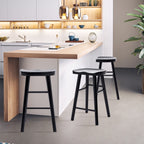 La Bella FRIDA Wooden Bar Stool - Black Finish