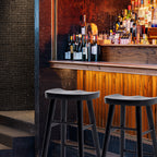 La Bella FRIDA Wooden Bar Stool - Black Finish