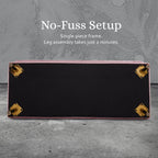 La Bella Pink Velvet Storage Ottoman Bench