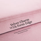 La Bella Pink Velvet Storage Ottoman Bench