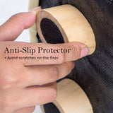 La Bella Upholstered Round Ottoman Set - 2 Pack