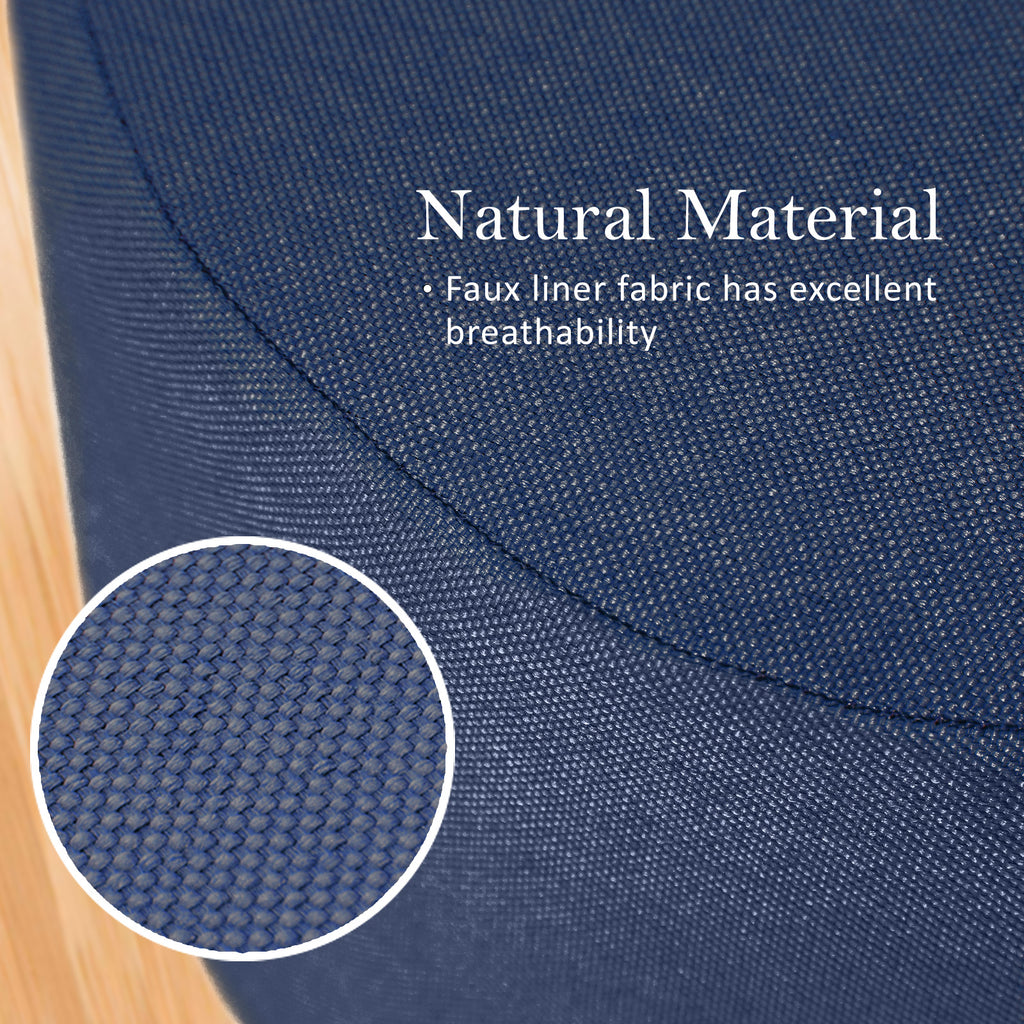 La Bella Upholstered Round Ottoman Set - 2 Pack