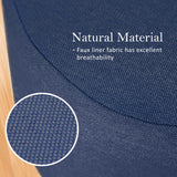 La Bella Upholstered Round Ottoman Set - 2 Pack