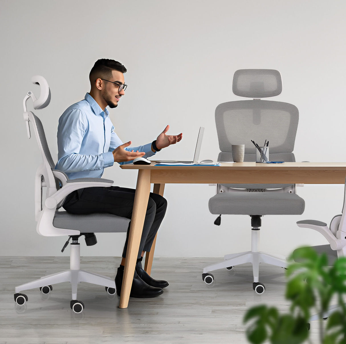 La Bella Grey Ergonomic Office Chair SITIO