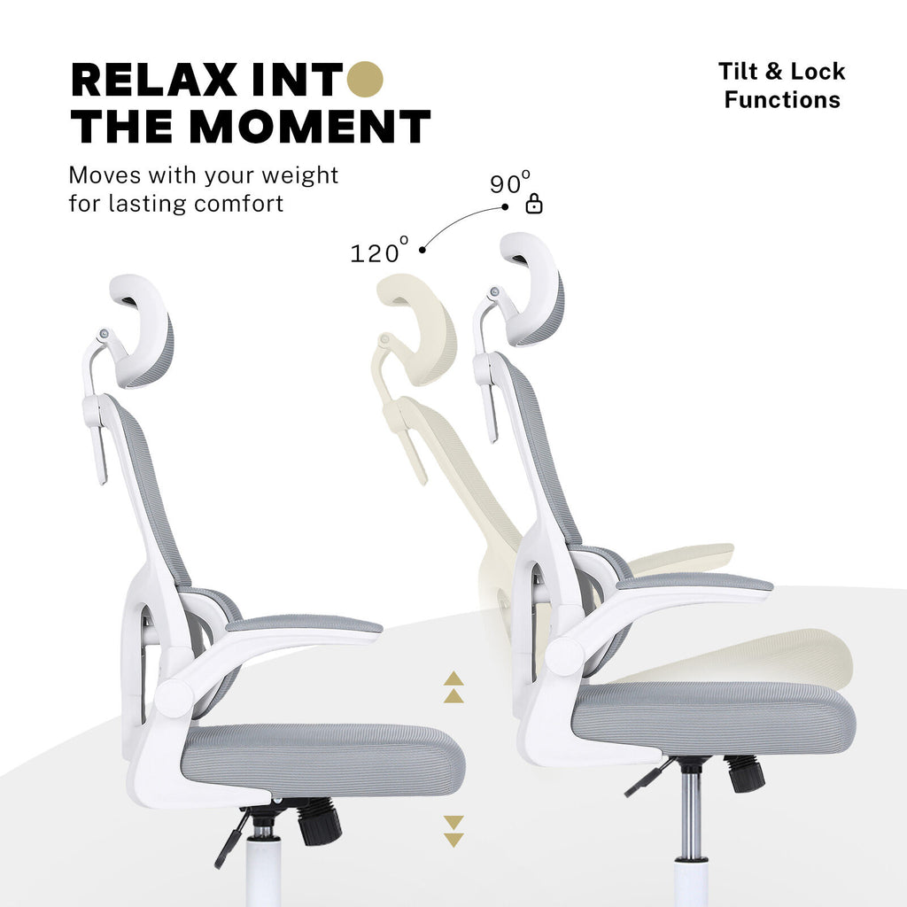 La Bella Grey Ergonomic Office Chair SITIO