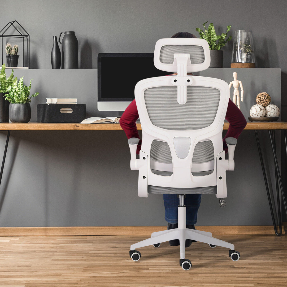 La Bella Grey Ergonomic Office Chair SITIO