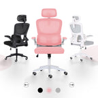 La Bella Adjustable Pink Office Chair