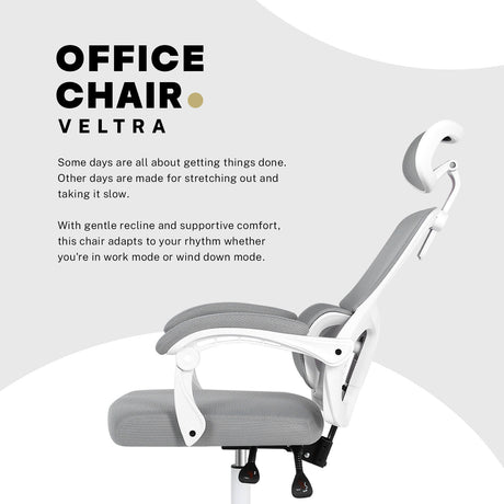 La Bella VELTRA Grey Ergonomic Office Chair