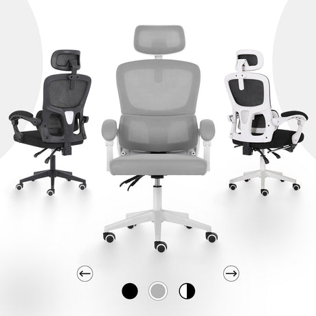 La Bella VELTRA Grey Ergonomic Office Chair