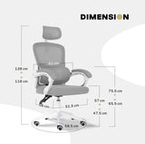La Bella VELTRA Grey Ergonomic Office Chair