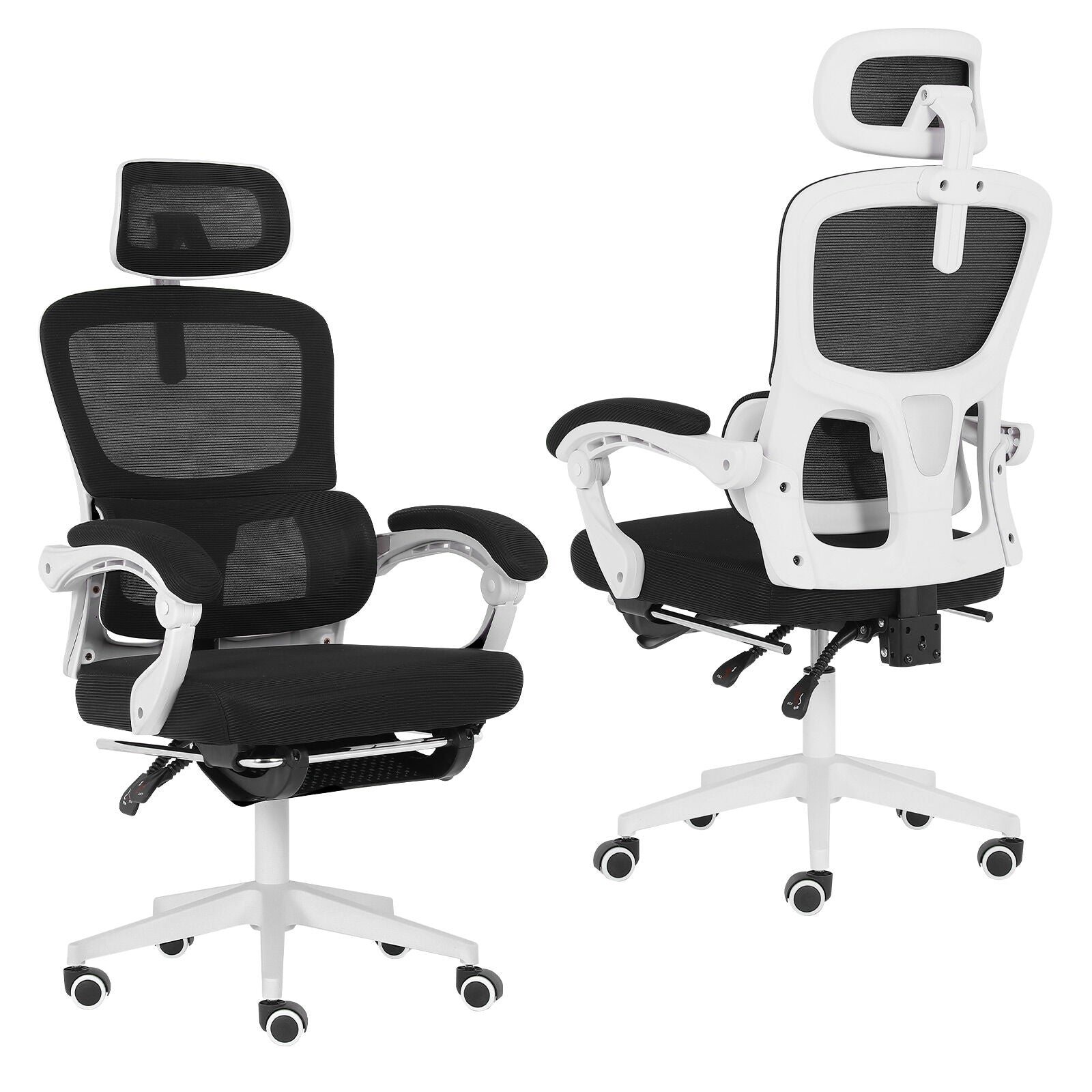 VELTRA Ergonomic Reclining Office Chair - Black