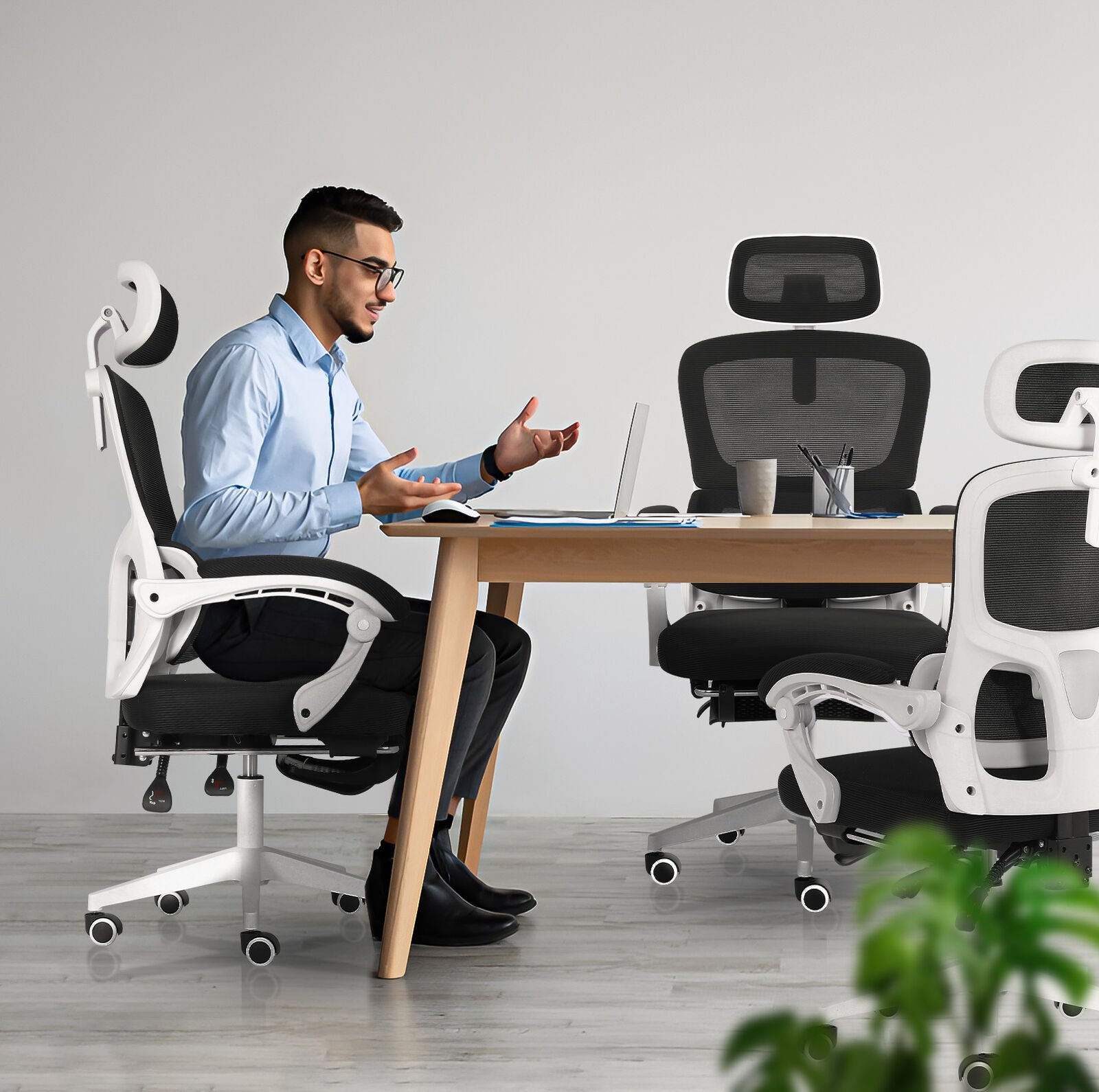 VELTRA Ergonomic Reclining Office Chair - Black