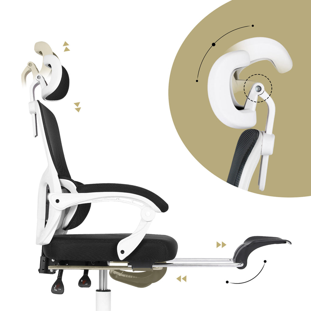 VELTRA Ergonomic Reclining Office Chair - Black