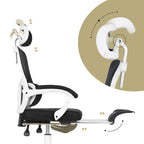 VELTRA Ergonomic Reclining Office Chair - Black