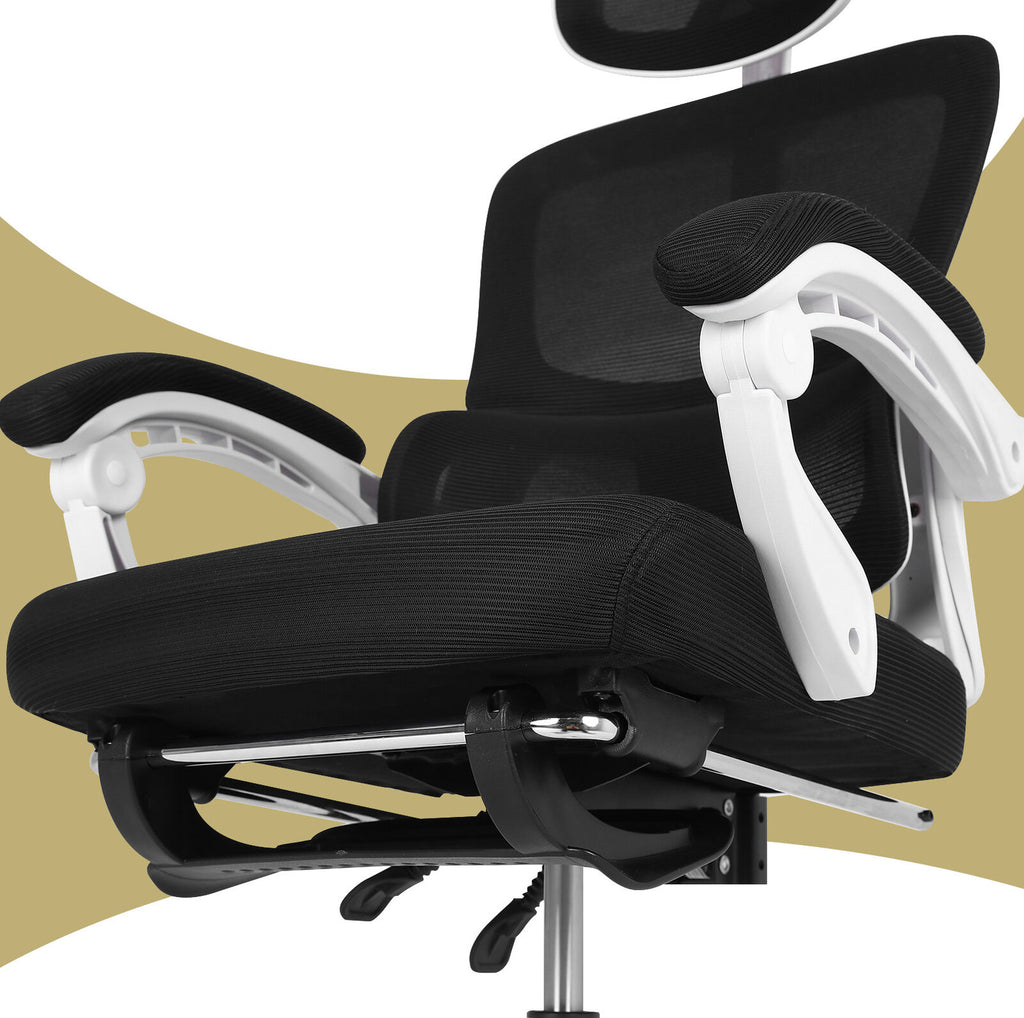VELTRA Ergonomic Reclining Office Chair - Black