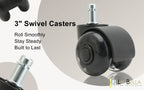 La Bella 5X Twin Wheel Office Chair Casters