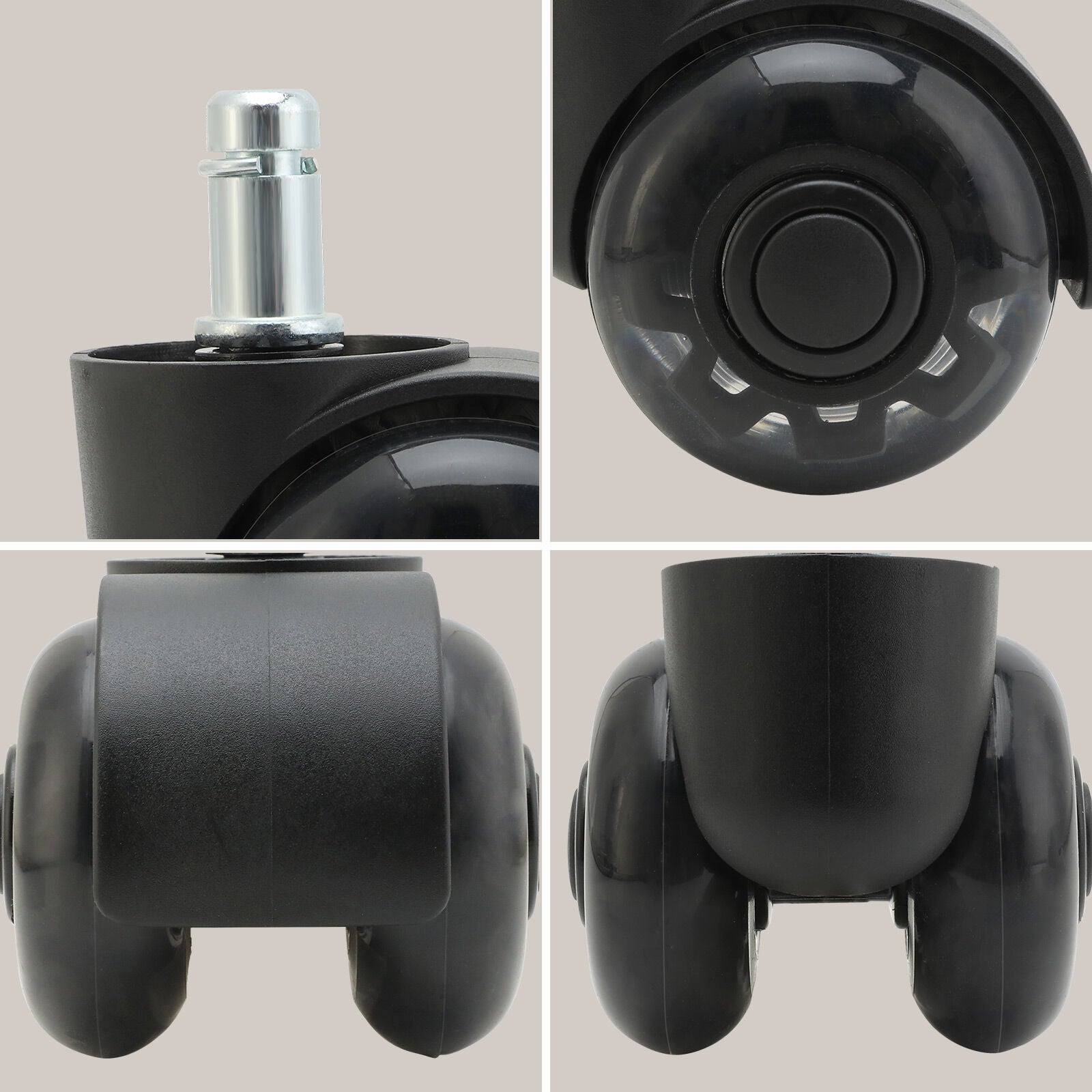 La Bella 5X Twin Wheel Office Chair Casters