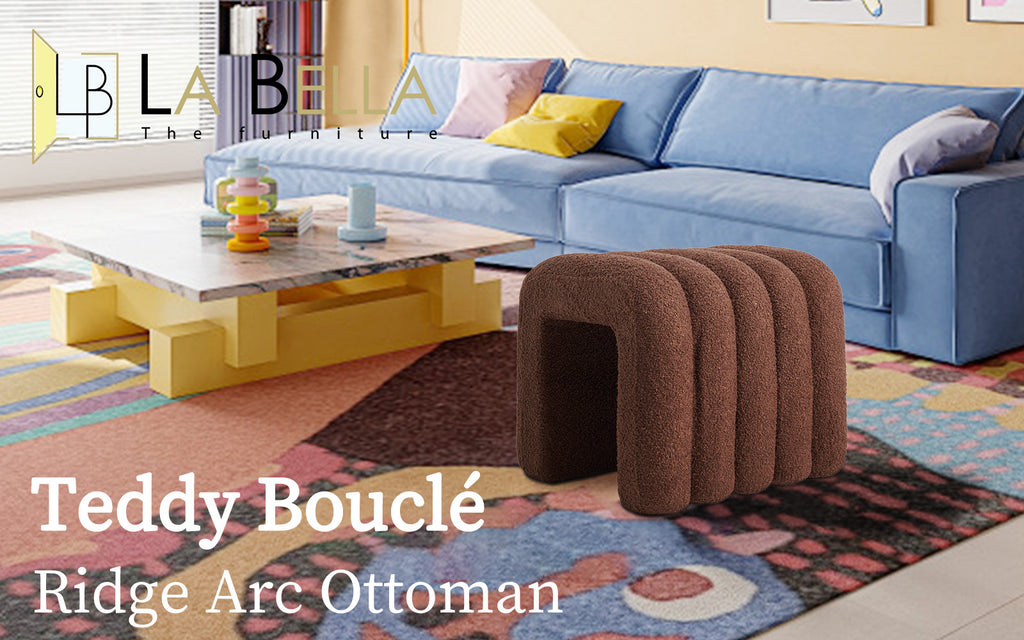 Ridge Arch Ottoman Stool Set of 2