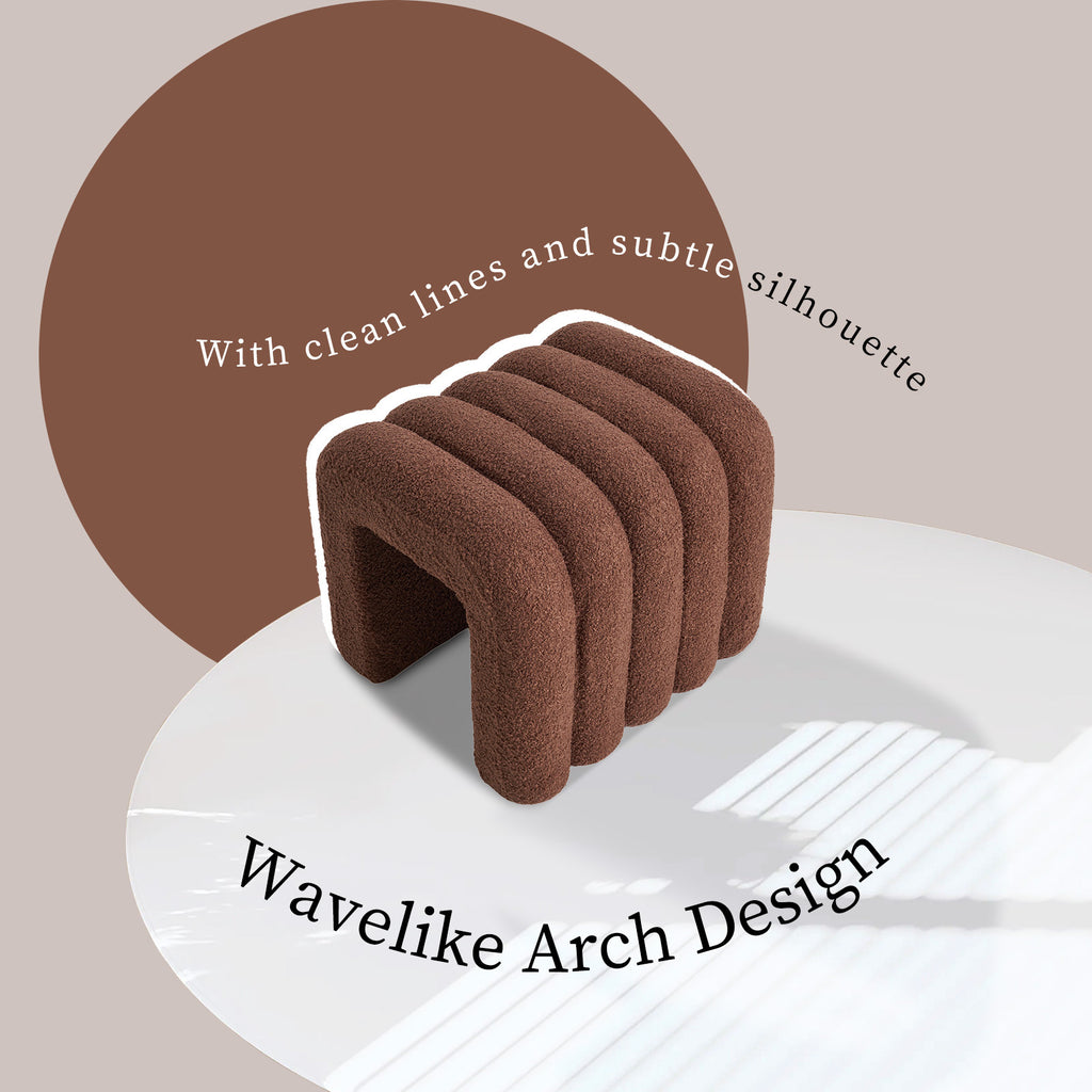 Ridge Arch Ottoman Stool Set of 2