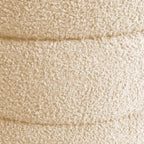 La Bella Beige Round Stacked Ottoman Stool