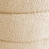 La Bella Beige Round Stacked Ottoman Stool