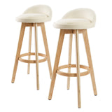 Leila Wood Bar Stool Set