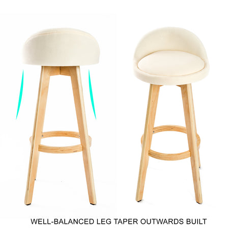 Leila Wood Bar Stool Set