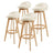 Leila Contemporary Wooden Bar Stool