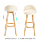Leila Contemporary Wooden Bar Stool