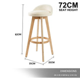 Leila Contemporary Wooden Bar Stool