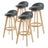 Leila Contemporary Wooden Bar Stool