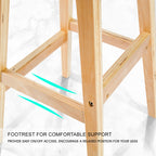 Sophia Set of 2 Wooden Bar Stools