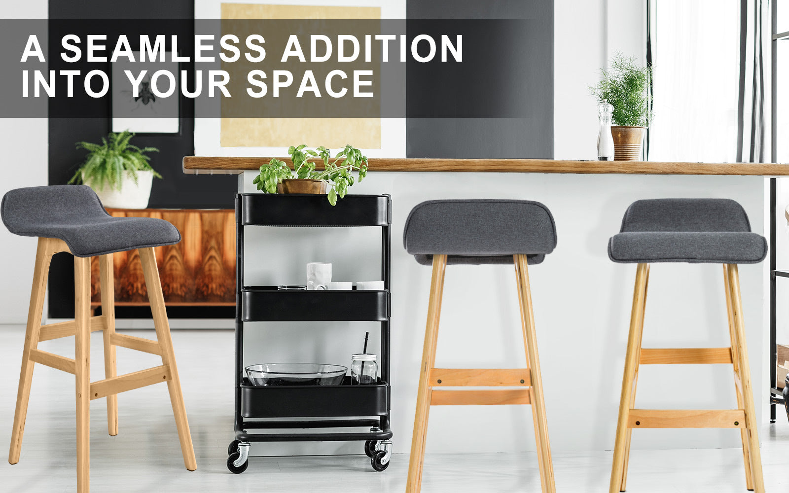 Sophia Mid-Century Modern Bar Stool Set