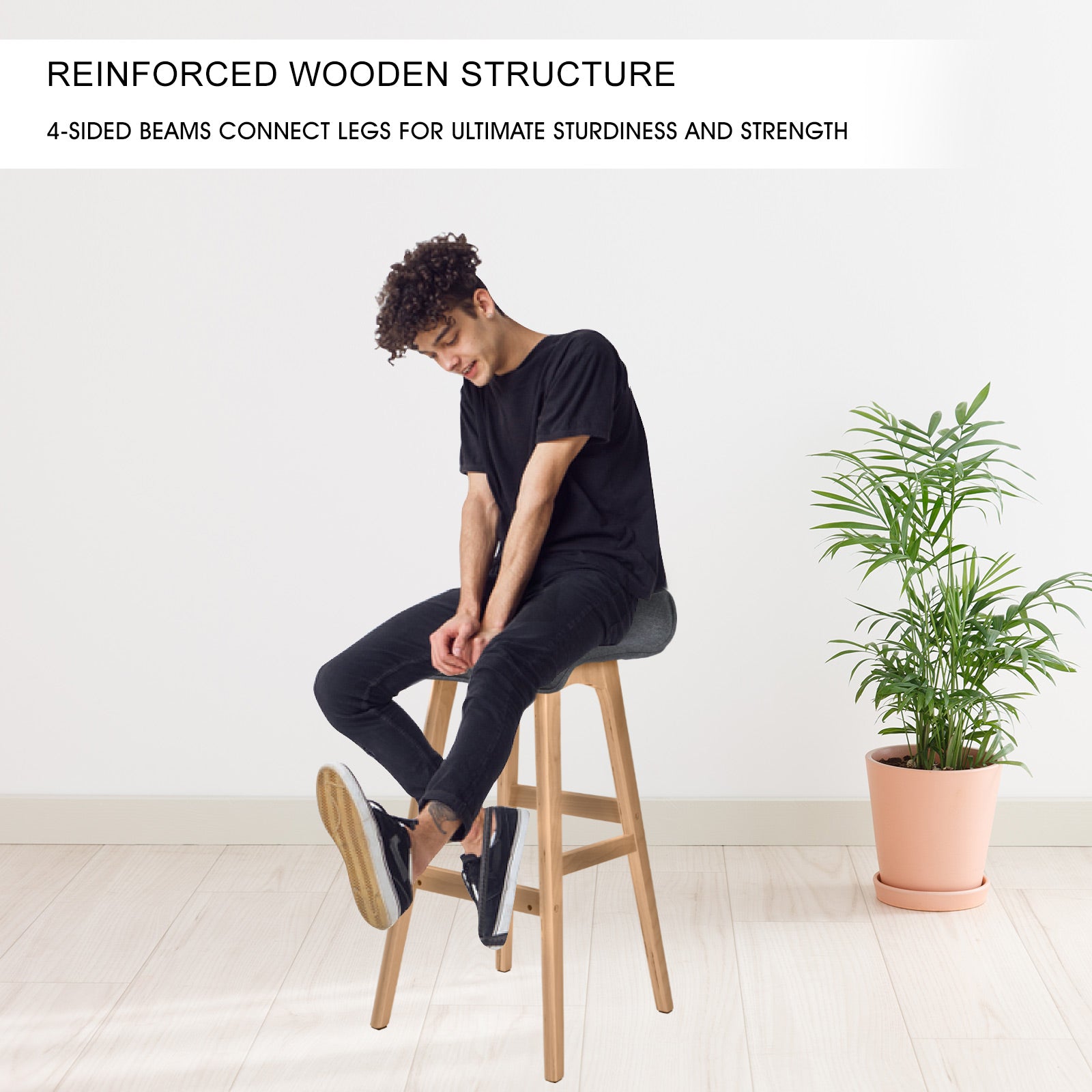 Sophia Mid-Century Modern Bar Stool Set