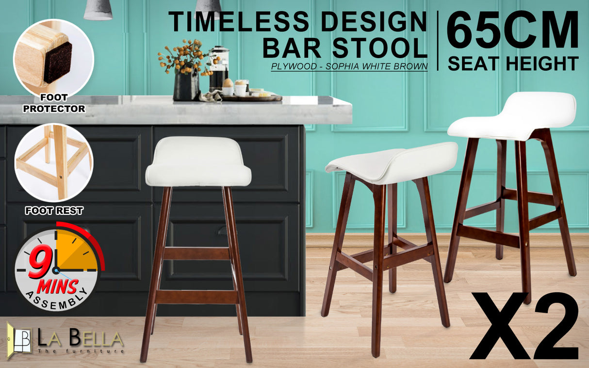ELISE & SOPHIA Premium Bar Stool Set