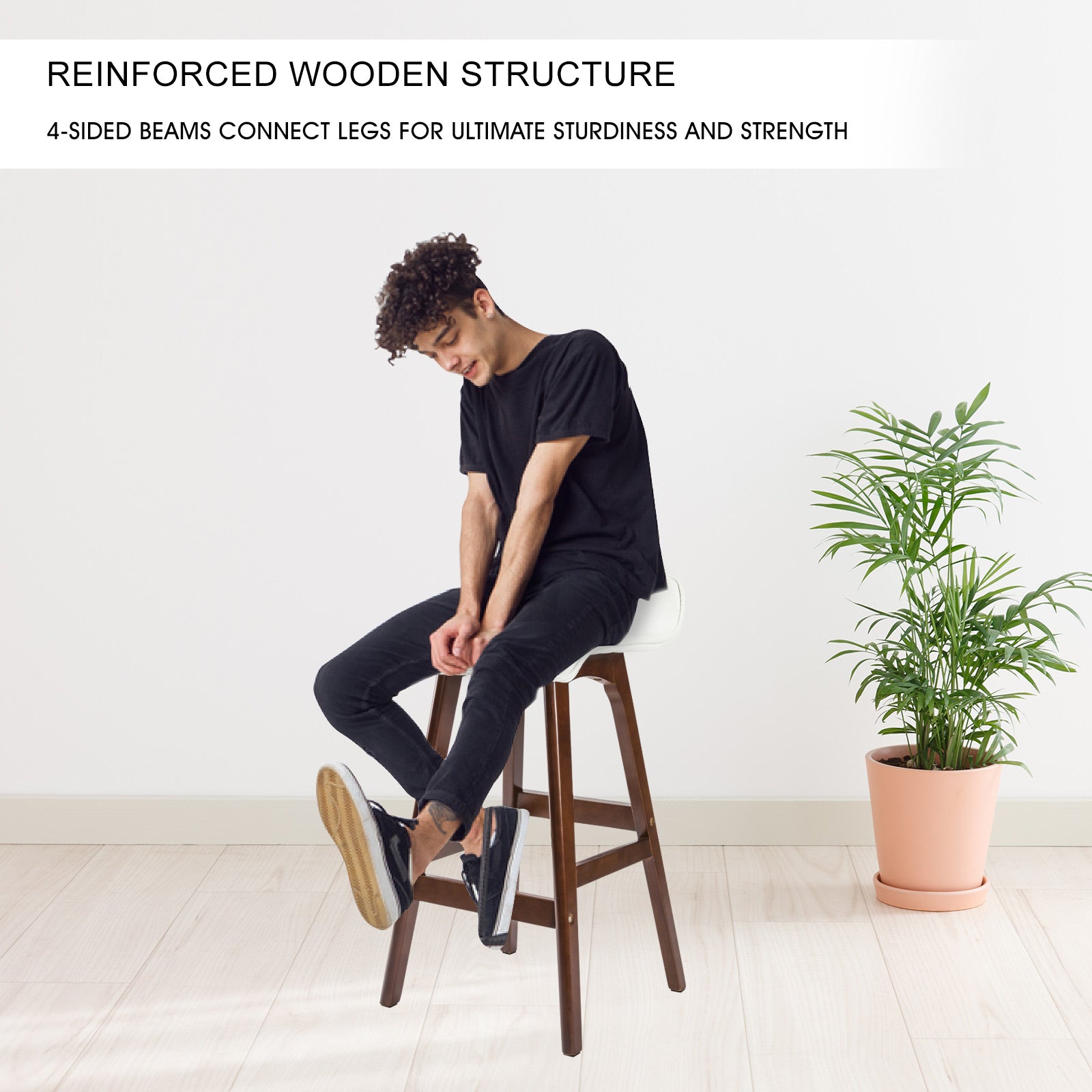 ELISE & SOPHIA Premium Bar Stool Set