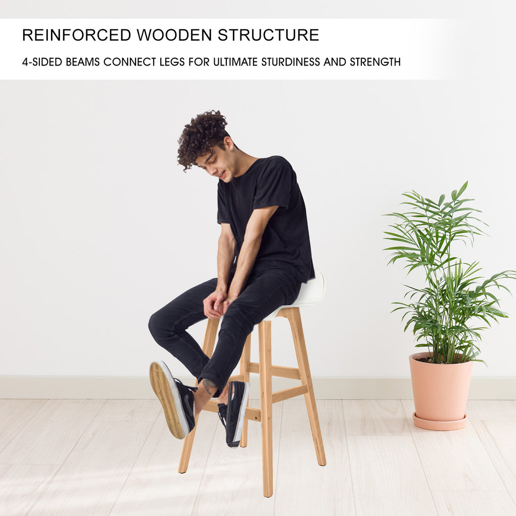 Sophia Set of 2 Wooden Bar Stools