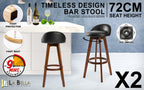 Leila Wood Bar Stool Set